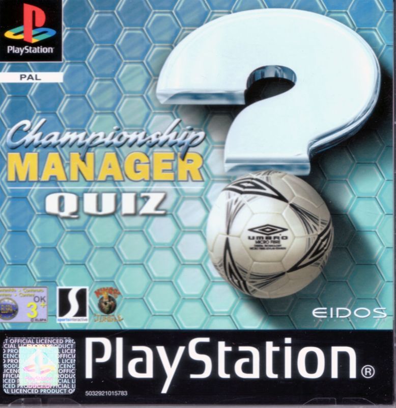 Championship Manager Quiz box art for Playstation